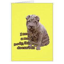 Chinese shar Pei Greeting Card