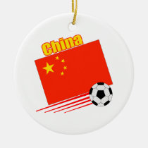 Chinese Soccer Team ornaments