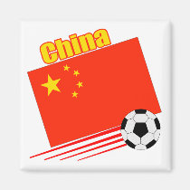Chinese Soccer Team magnets