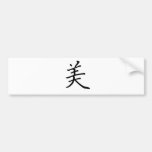 Chinese Symbol for beauty Bumper Stickers