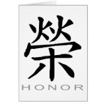Chinese Symbol for Honour Greeting Cards