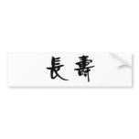 Chinese Symbol for longevity bumper stickers