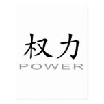 Chinese Symbol for Power Post Card