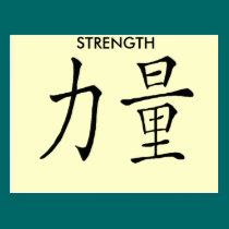 CHINESE SYMBOL (STRENGTH) postcards