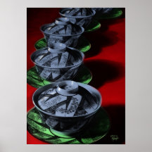Chinese Teacups Print