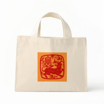 Chinese Tiger Tote Tote Bags