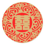 Chinese Wedding - Double happiness stickers