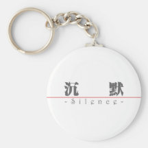 Chinese word for Silence 10085_3.pdf Keychains
