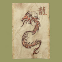 Chinese Year of the Dragon Asia Towel kitchen towels