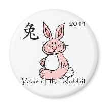 Chinese Year of the Rabbit 2011 Magnet