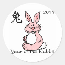 Chinese Year of the Rabbit 2011 Stickers