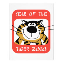 Chinese Year of The Tiger 2010 Personalized Invites