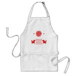 CHINESE ZODIAC DOG PAPERCUT ILLUSTRATION APRON