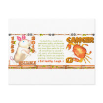 chinese zodiac Earth Pig born Cancer Postcards