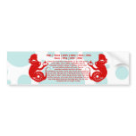 CHINESE ZODIAC PAPERCUT MONKEY BUMPER STICKER bumper stickers