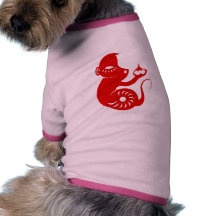 CHINESE ZODIAC PAPERCUT MONKEY SHIRT FOR A DOG DOGGIE TEE SHIRT