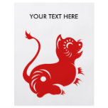 CHINESE ZODIAC PAPERCUT TIGER ILLUSTRATED flyers