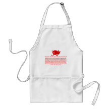 CHINESE ZODIAC PIG PAPERCUT ILLUSTRATION APRONS