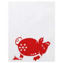 CHINESE ZODIAC PIG PAPERCUT ILLUSTRATION flyers