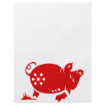 CHINESE ZODIAC PIG PAPERCUT ILLUSTRATION flyers