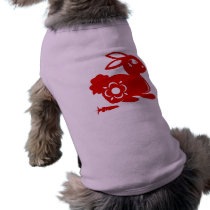 CHINESE ZODIAC RABBIT PAPERCUT ILLUSTRATION PET CLOTHES