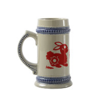 CHINESE ZODIAC RABBIT PAPERCUT ILLUSTRATION COFFEE MUG