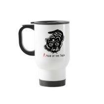 Chinese Zodiac Tiger Paper Cut Coffee Mugs