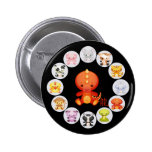 Chinese Zodiac Year of the Dragon 2012 Button