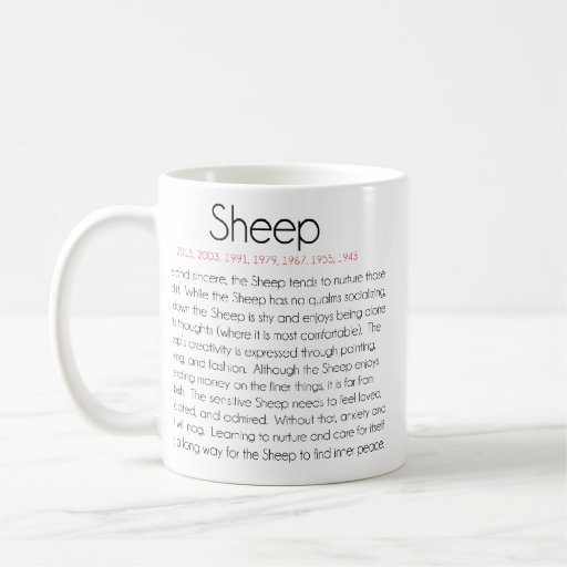 Chinese Zodiac (Year of the Sheep) 2 Coffee Mug