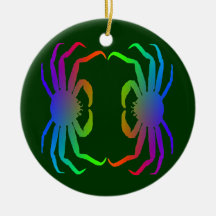 Chinonoecetes Opilio Crab Silhouette Ornaments