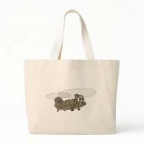 Chinook Camouflage Helicopter Cartoon Bag