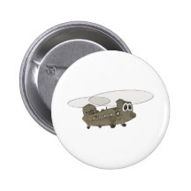 Chinook Helicopter Cartoon Pin