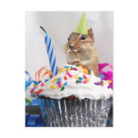 chipmunk birthday celebration postcards