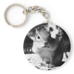 Chipmunk black&white - Keychain