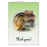 Chipmunk Earth Day cards