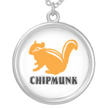Chipmunk , Squirrel Necklace