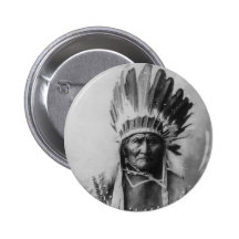 Chiricahua Apache Geronimo Goyathlay Goyahkla Pinback Button
