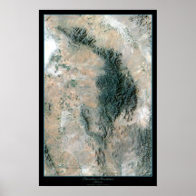 Chiricahua National Monument AZ satellite poster