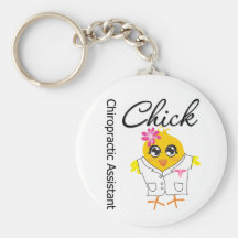 Chiropractic Assistant Chick Key Chain