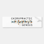 Chiropractic Genius Bumper Stickers