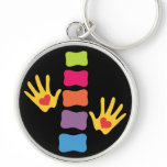 Chiropractic Hand and Spine Keychain