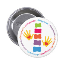 Chiropractic Hands and Spine Button
