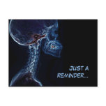 Chiropractic postal reminder (blue) postcards