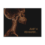 Chiropractic postal reminder (brown/gold) postcards