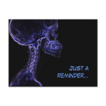 Chiropractic postal reminder (purple/blue) postcards