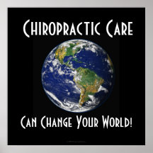 Chiropractic Poster: Can Change Your World BIG BIG