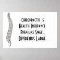 Chiropractic Poster: Chiropractic Health Insurance posters