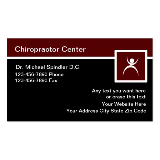 Chiropractor Business Cards Zazzle