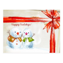 Chirstmas Snowmen Post Cards