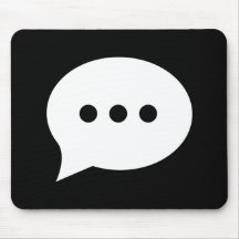 'Chit-Chat' Pictogram Mousepad